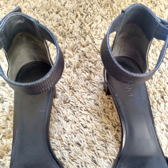 Vince Raine Leather City Sandal Black Sz 8,5 - Picture 3 of 7